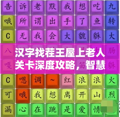 汉字找茬王屋上老人关卡深度攻略，智慧与趣味并存，解锁全新挑战之旅