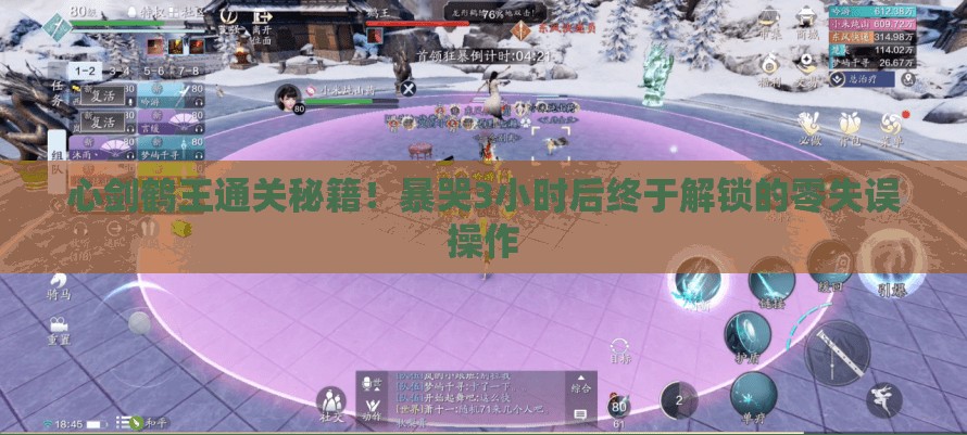 心剑鹤王通关秘籍！暴哭3小时后终于解锁的零失误操作
